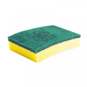 Fibra verde con esponja Scotch-Brite™ P94 para limpieza diaria, resistente a agua caliente, detergentes y líquidos de limpieza