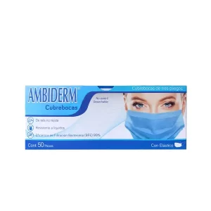 Mascarillas quirugicas de tres pliegos con filtroantibacterial