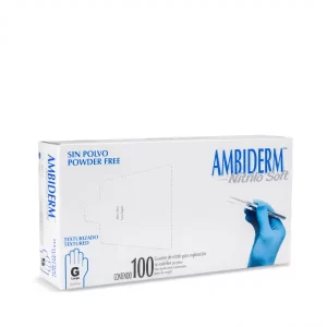 Guantes sinteticos de Nitrilo resistentes a acidos