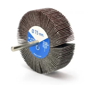 Ruedas flap 7525 G60 G81 con láminas de material no tejido para adaptación uniforme, pulido de superficies y acabado cepillado