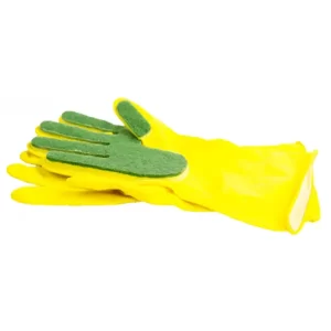 Guante latex fibra: Guante de latex con esponja fibra verde para limpieza del hogar Compra en Guantes Ergo.