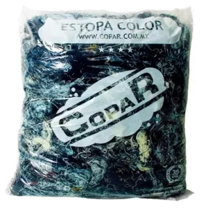 Estopa color: Estopa de colores de uso general ideal para fabricas talleres automotrices o de aseo hogar Compra en Guantes Ergo.
