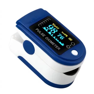Oxímetro de pulso portátil para medir los niveles de saturación de oxígeno de hemoglobina arterial (SpO2) y frecuencia de pulso