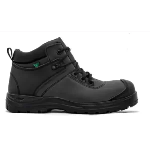Omega Negro: Corte cuero de ganado vacuno con acabado encerado nivel óptimo impermeable bullón y leng eta textil Libre de Compra en Guantes Sergo.