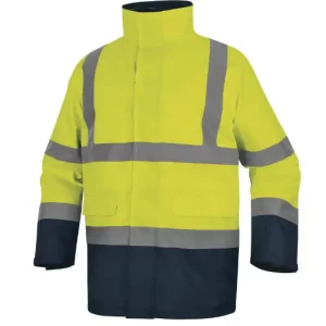 PARKA 5 1 ALTA VISIBILIDAD POLIÉSTER OXFORD: Parka 5 en 1 Parka para la lluvia costuras termoselladas Cierre por cremallera antifrío con doble cursor bajo.