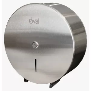 Despachador jumbo inox: Es un dosificador de papel higiénico en bobina jumbo Tiene capacidad para rollos de hasta 10 cm de ancho por Compra en Guantes.