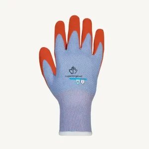Guante tejido dexterity algodón poliéster palma látex: Recubrimiento de látex verde para un excelente agarre en seco y húmedo con mayor comodidad y.