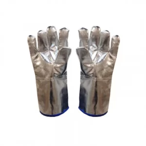 Guante aluminizado total: Guante de rayón aluminizado diseñado para ser usado en ambientes industriales con temperaturas altas Compra en Guantes Ergo.