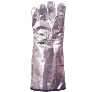 Guante aluminizado total 18: Guante de rayón aluminizado diseñado para ser usado en ambientes industriales con temperaturas altas Compra en Guantes Ergo.