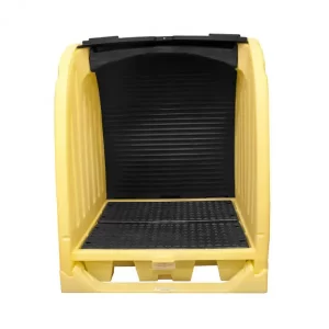 Gabinete antiderrames: Gabinete de Seguridad para 4 Tambos Industriales resistente a químicos altamente corrosivos y a condiciones Compra en Guantes Ergo.