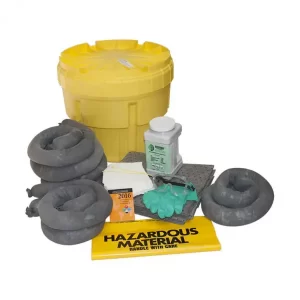 Kit antiderrames 20 galones universal: Para derrames UNIVERSALES de Origen Vegetal Mineral Químicos Hidrocarburos o Aceites Aprobado por Normas 29 Compra.