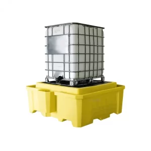 Tarima antiderrames totes ibc desagüe: Tarima de plástico Antiderrames para Totes IBC de 1 000 litros Soporta hasta 2 Contenedores IBC colocados Compra en.