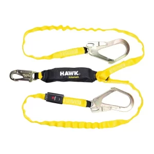 Cable elástico: línea o cuerda flexible de dos brazos que sirve para asegurar el arnés a un punto de anclaje mediante dos Compra en Guantes Ergo.
