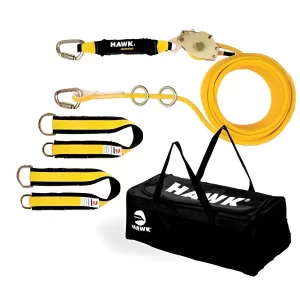Kit horizontal: línea para dos personas Tensor con amortiguador de impacto línea de Vida Horizontal Kernmantle Anillo O 2 Compra en Guantes Ergo.