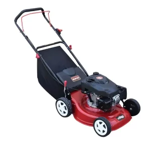Podadora movilidad manual: Podadora de Pasto con motor de gasolina de 4 tiempos de 18 pulgadas con elevadores de 5 posiciones marca Compra en Guantes Ergo.