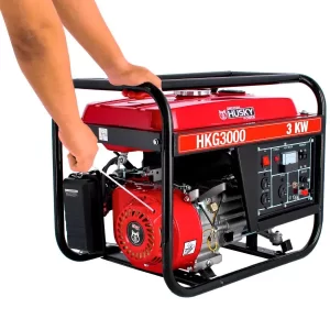 Generador gasolina: Generador portátil con motor de gasolina de 4 tiempos marca SWEDISH HUSKY POWER con potencia de 7 5 hp y Compra en Guantes Ergo.