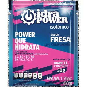 Idrapower: Bebida electroltica muy baja en sodio y fortificada con 8 vitaminas sin azcar hidratación para todo el da Compra en Guantes Ergo.