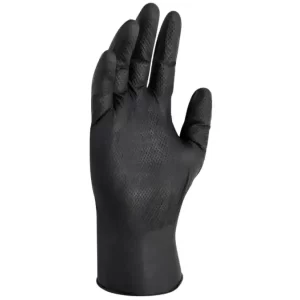Guante desechable nitrilo kraken: Estos guantes están totalmente texturizados en la palma y los dedos con una textura similar a la de los Compra en.