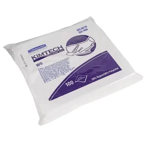 Toallas kimtech pure w5: Mezcla de rayn y poliéster al 50 con un tacto similar al de la tela sin aglutinantes ni tensioactivos lo que Compra en Guantes.