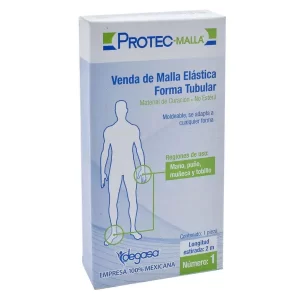 Venda malla tubular: Tejido de punto abierto Altamente elastica transversal y longitudinalmente Sujeta curaciones Recomendable Compra en Guantes Ergo.