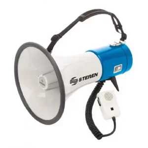 Megafono hombro: Megafono de mano con lector de memorias USB y SD de 25 Watts Reproduce audio en formato MP3 para que puedas Compra en Guantes Ergo.