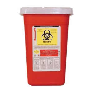 Recolector biológico: Recolector de polipropileno para punzocortantes Compra en Guantes Ergo.