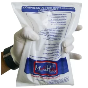 Compresa fría: Fácil de usar desechable almohadilla suave flexible rellena con gel que provee frío con fines terapéuticos Compra en Guantes Ergo.