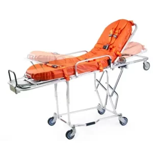 Carro camilla: La altura de carga es ajustable para que entre en diferentes alturas de ambulancias El respaldo se puede Compra en Guantes Ergo.