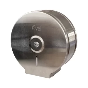 Despachador junior inox: Es un dosificador de papel higiénico en bobina junior Tiene capacidad para rollos de hasta 10cm de ancho por Compra en Guantes.