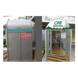túnel desinfectante vapor frío: Esta hecho con perfiles de 1 en acero con cubierta de policarbonato color gris Lleva cortinas en forma de Compra en.