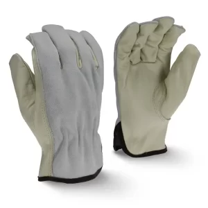 Guante conductor piel vaca grano estándar: El Radians RWG4122 Economy Grain Cowhide Keystone Thumb Leather Driver tiene una muñeca elástica un Compra en.