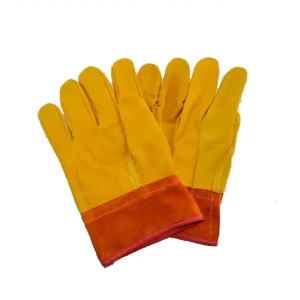 Guante piel tipo pemex corto: Puño y dorso de piel con refuerzo para trabajos donde se requiere mucha fricción con puño de carnaza Usos Compra en Guantes.