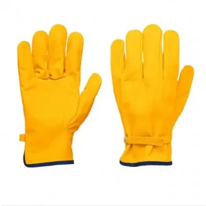 Guante piel operador c-hebilla: Curtido al cromo en piel de res suave cómodo y rendidor diseño tipo americano permite tener una mayor Compra en Guantes.