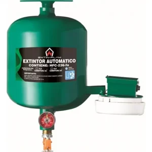 Extintor automático agente limpio hfc-236-fa dispositivo: Extintor automático de presión contenida recomendado como alternativa al gas Halón cargado a.