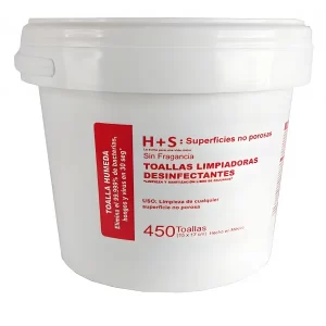 Cubeta toallitas húmedas desinfectantes: Cubeta con 450 Toallitas húmedas desinfectantes que miden 15 x 17 cms peso de la cubeta 2 5 a 2 6 kgs elimina.