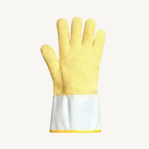 Guante dragon terry knit kevlar alto calor: Capa exterior de Twaron forro de rizo 100 algodón Protección contra el calor de hasta 320 C 608 F Forrado en.