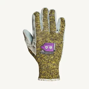 Guante emerald cx resistente cortes palma cuero: Kevlar-hilo compuesto de acero inoxidable mezclado con poliéster para mejorar el confort y la durabilidad.